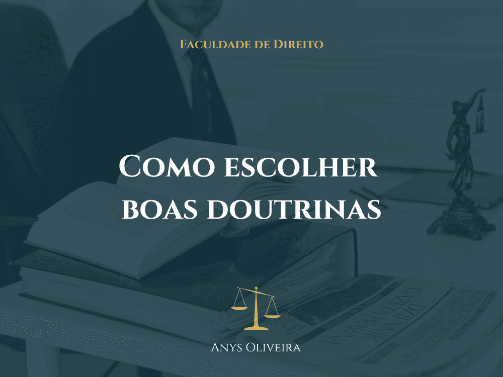 como escolher boas doutrinas no direito
